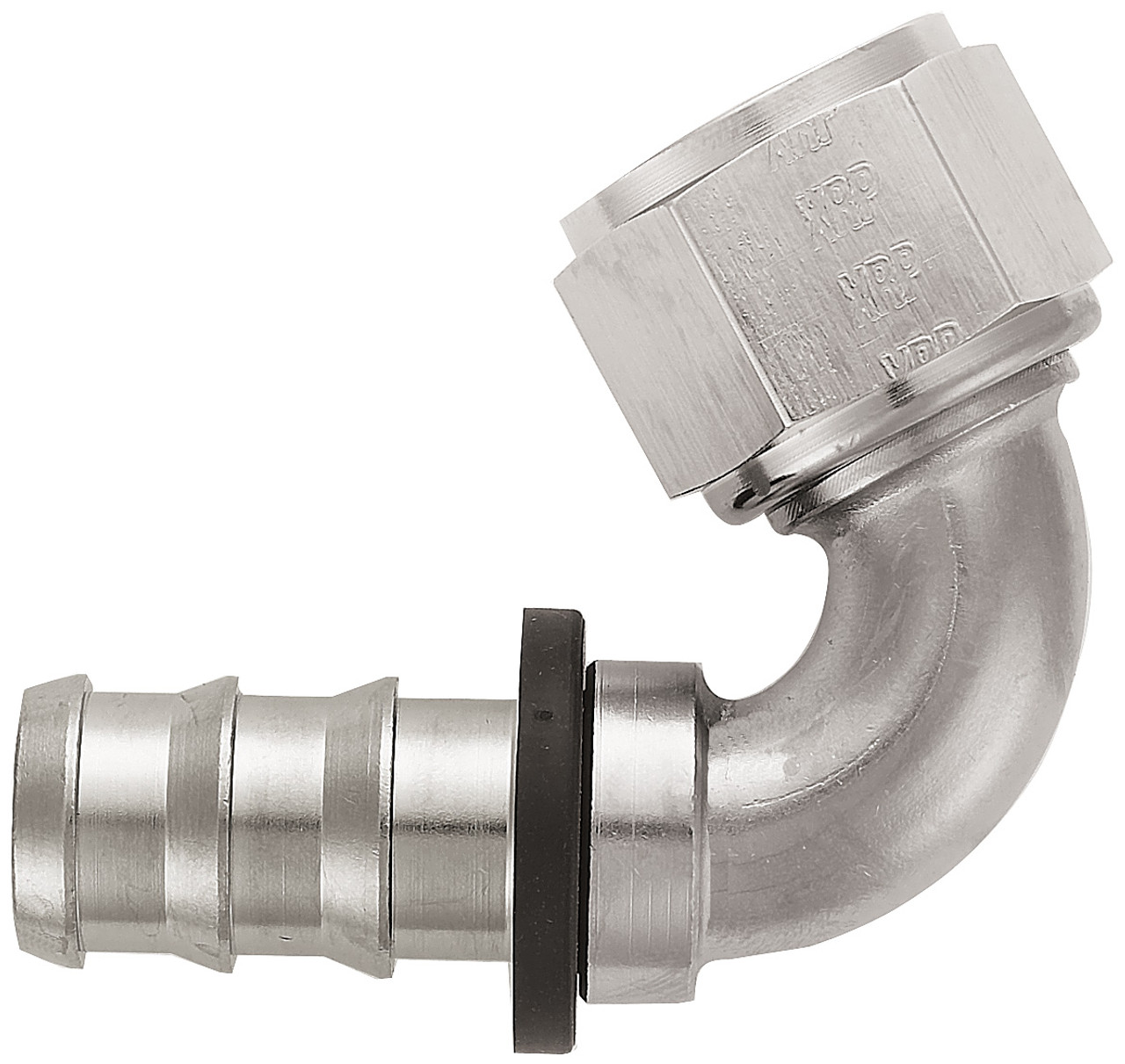XRP 231204SN Push-On -4AN 120-Degree Female Hose End - Super Nickel Finish