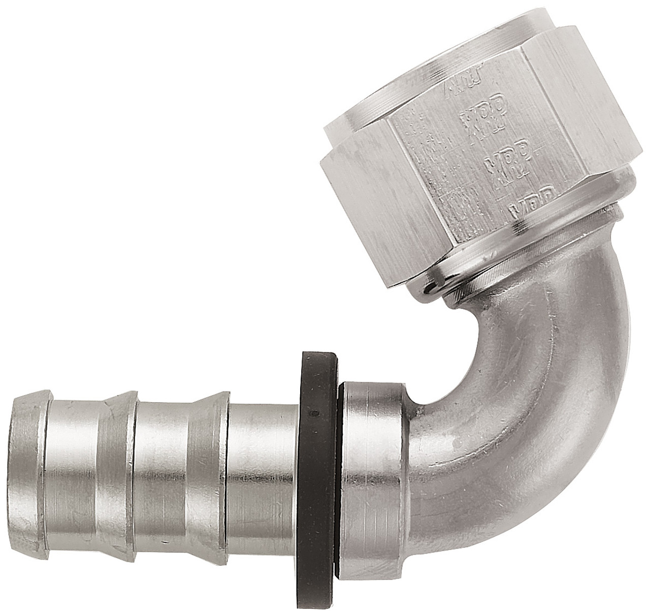 XRP 231212SN Push-On -12AN 120-Degree Female Hose End - Super Nickel Finish