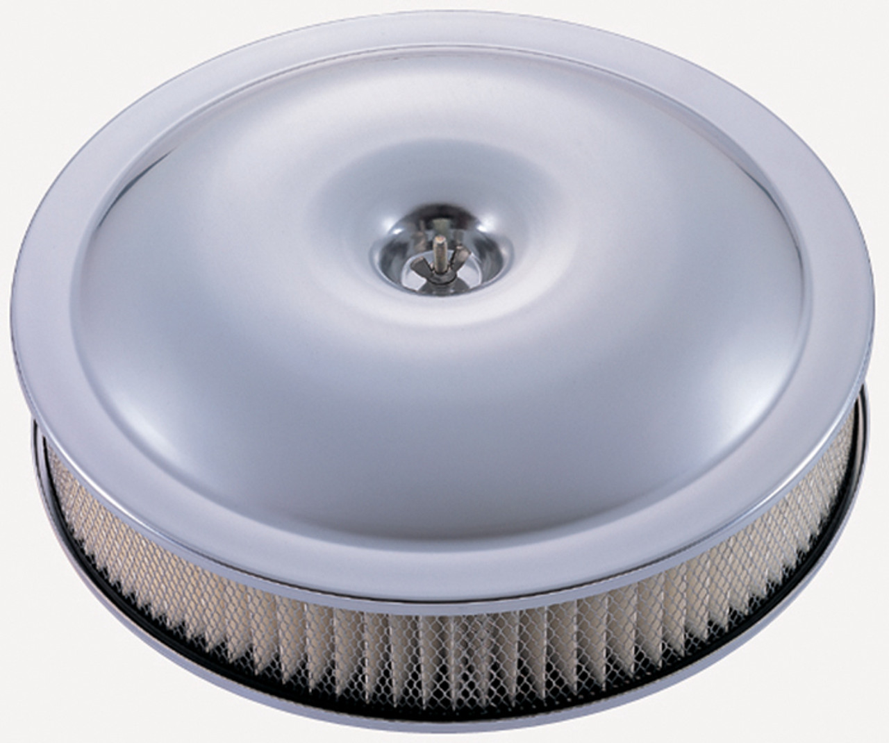 Proform 141-691 Air Cleaner - 14" x 3" - Clear Anodized Aluminum 1.5" Drop Base