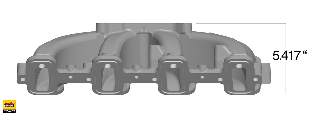 LS Cathedral Port Carb Conversion Holley 300-132 Single Plane Intake/MSD 60143