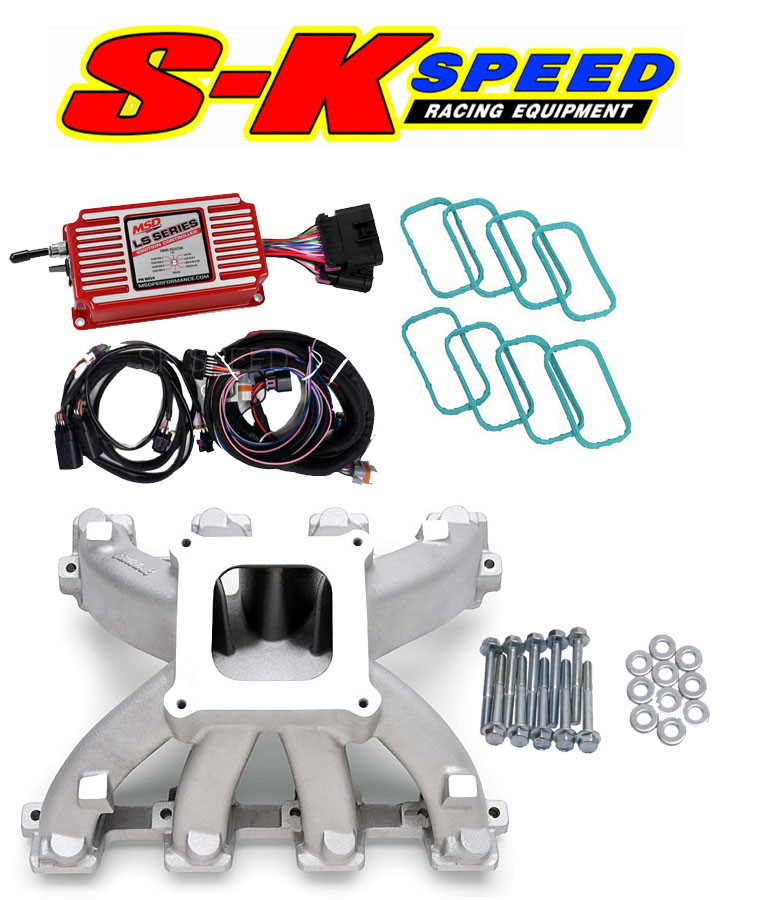 LS3/L92/L76 Carb Conversion Kit Edelbrock Super Victor Intake