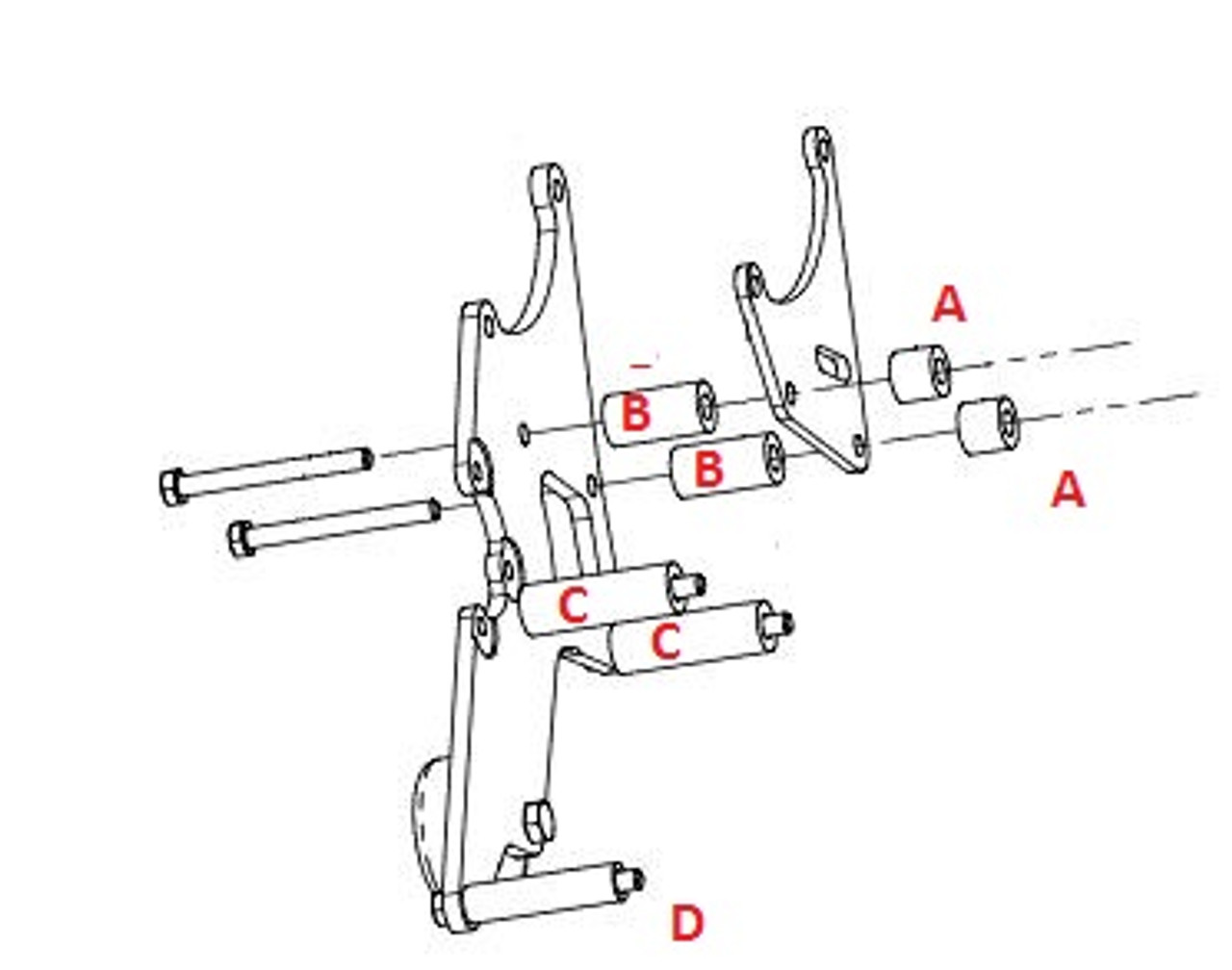 Dirty Dingo Billet Alternator Only Bracket for GM LSx Vortec Truck Engines