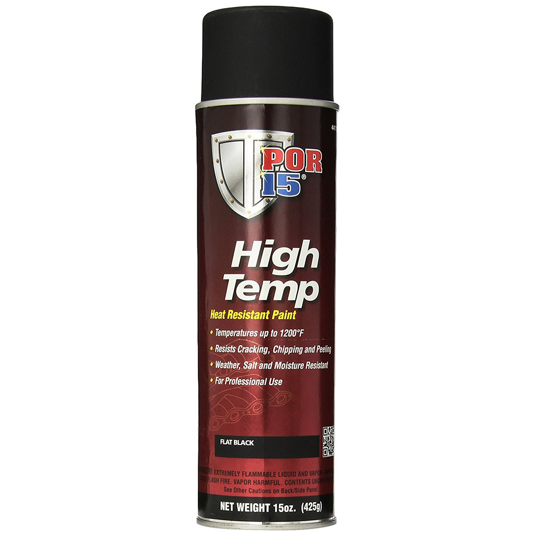 POR 15 44118 High Temp Aerosol Header Paint - 1200 Degree - Flat