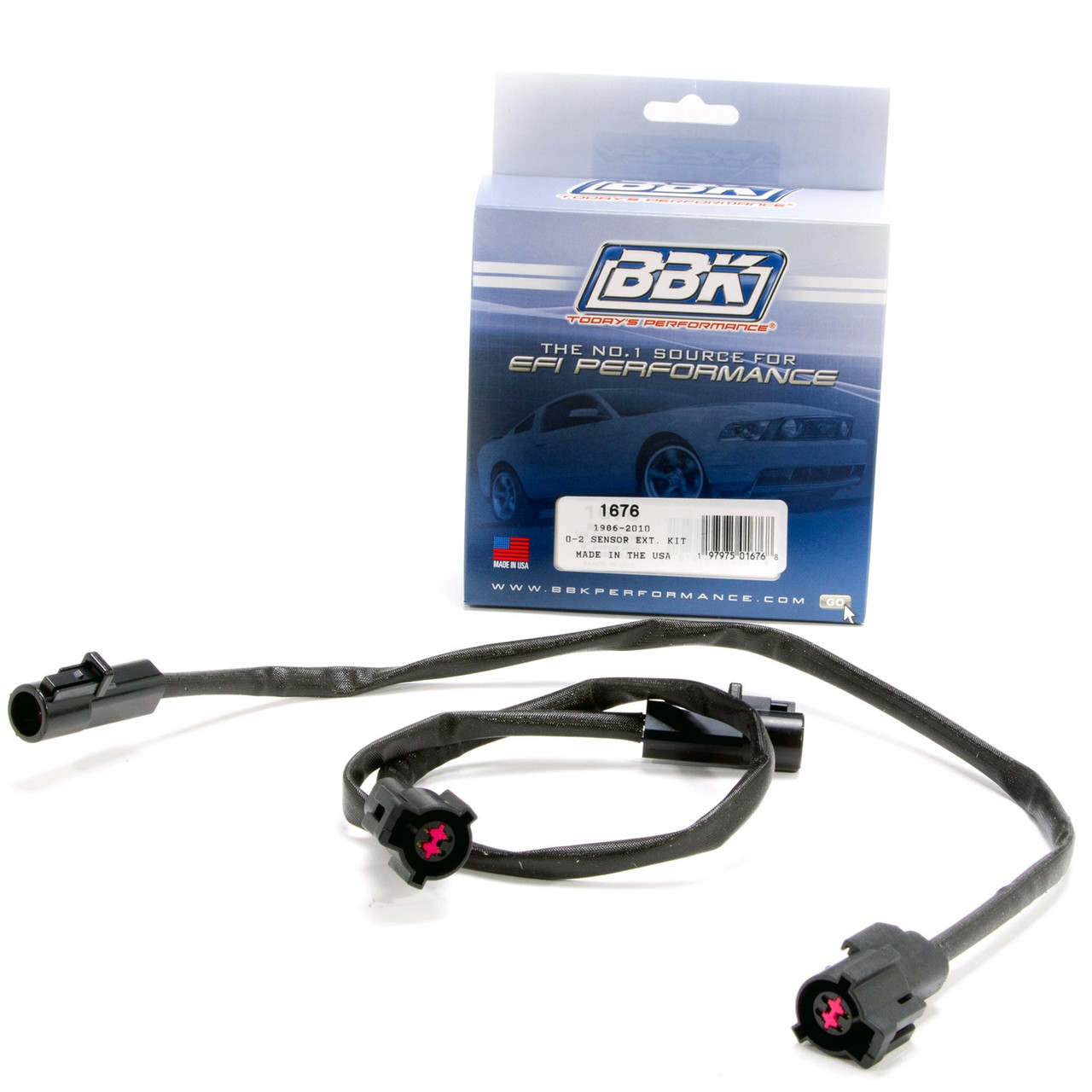 BBK Performance 1676 O2 Sensor Wire Extension Harness Fits 86-10 Mustang