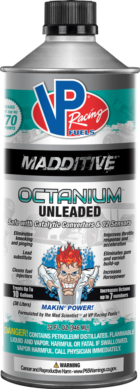 VP Racing Fuel Octanium Unleaded Gasoline Octane Booster 32oz Can