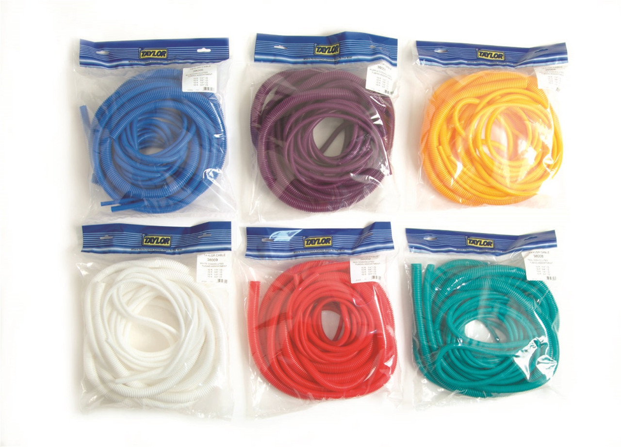 Taylor Cable 38004 Convoluted Tubing Multiple Assortment