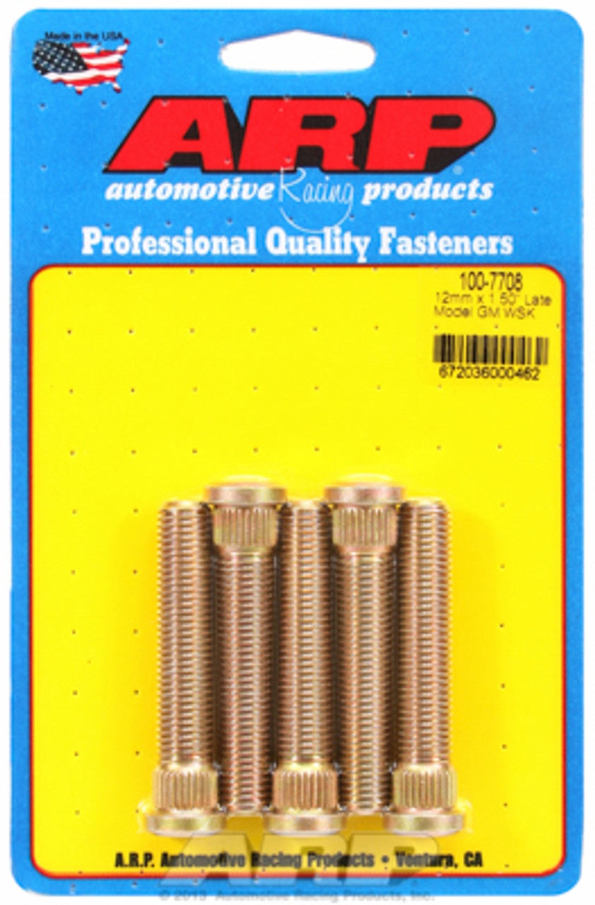 ARP 100-7708 Extended Wheel Studs GM Late Model M12x1.50 2.500" UHL .509 Knurl