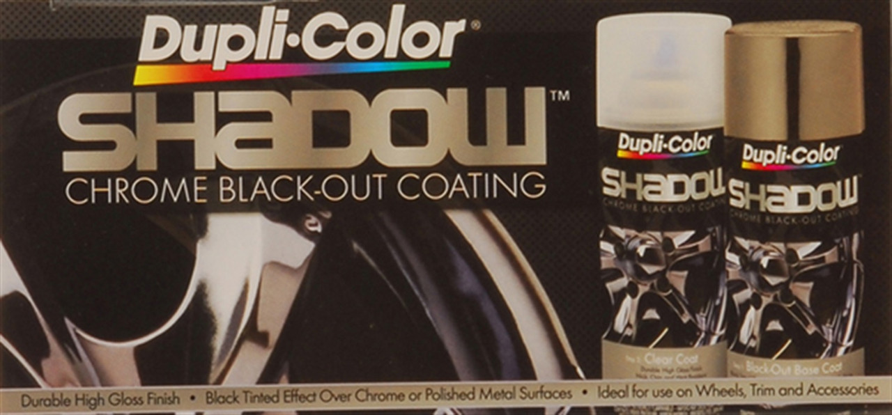 Dupli-Color Paint SHD1000 Dupli-Color Shadow Chrome Black-Out Coating Kit