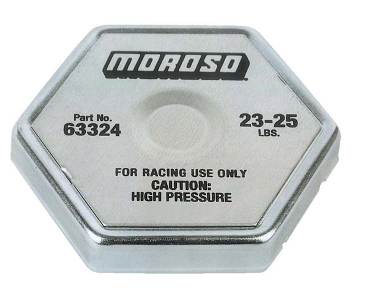 Moroso 63324 Racing Radiator Cap - 23-25 psi - Hex Head - Standard Size