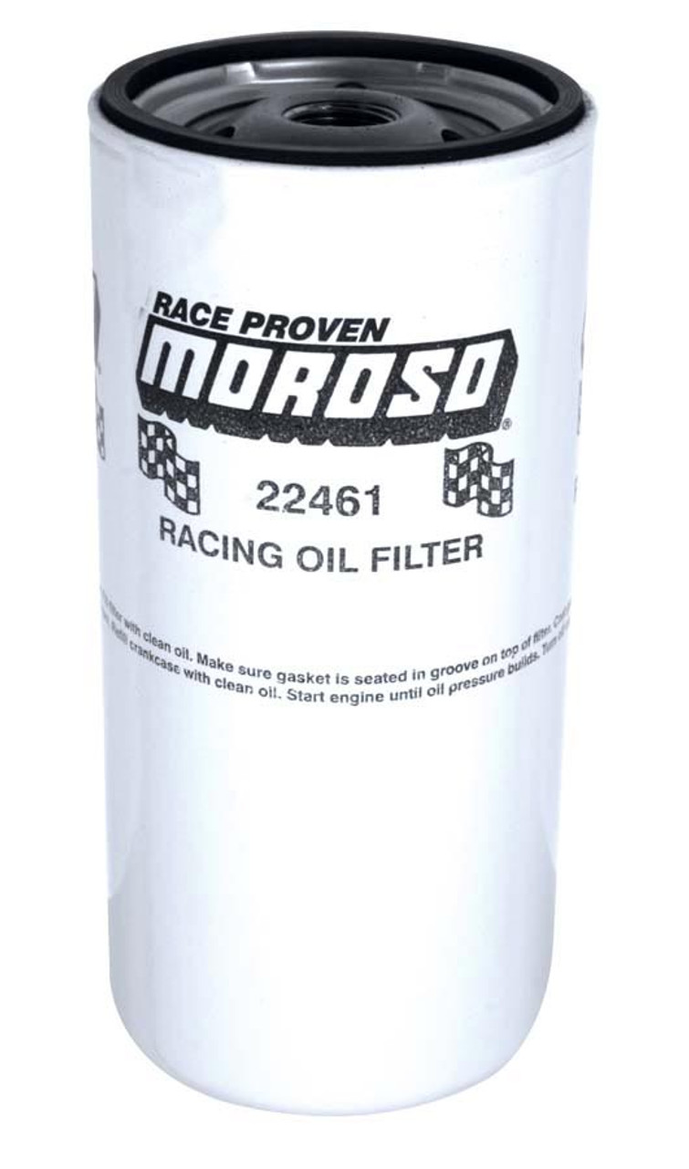 Moroso 22461 Racing Oil Filter - Chevy Extra Long Style - 20 Micron - 8" Long