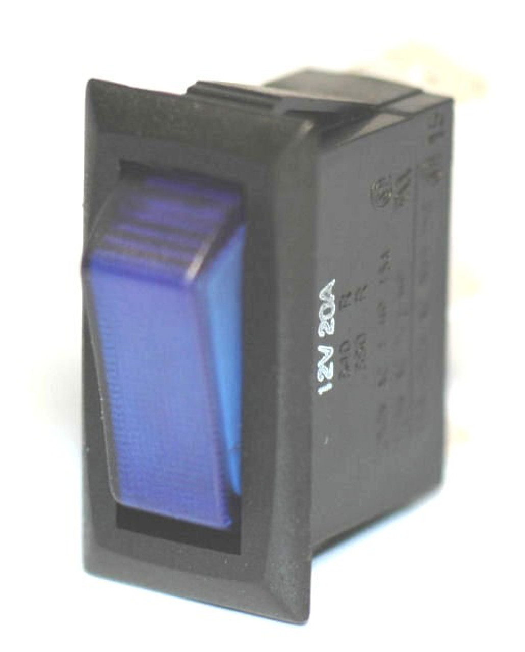 K4 Switches 14308 Off-On Blue Lighted Rocker Switch