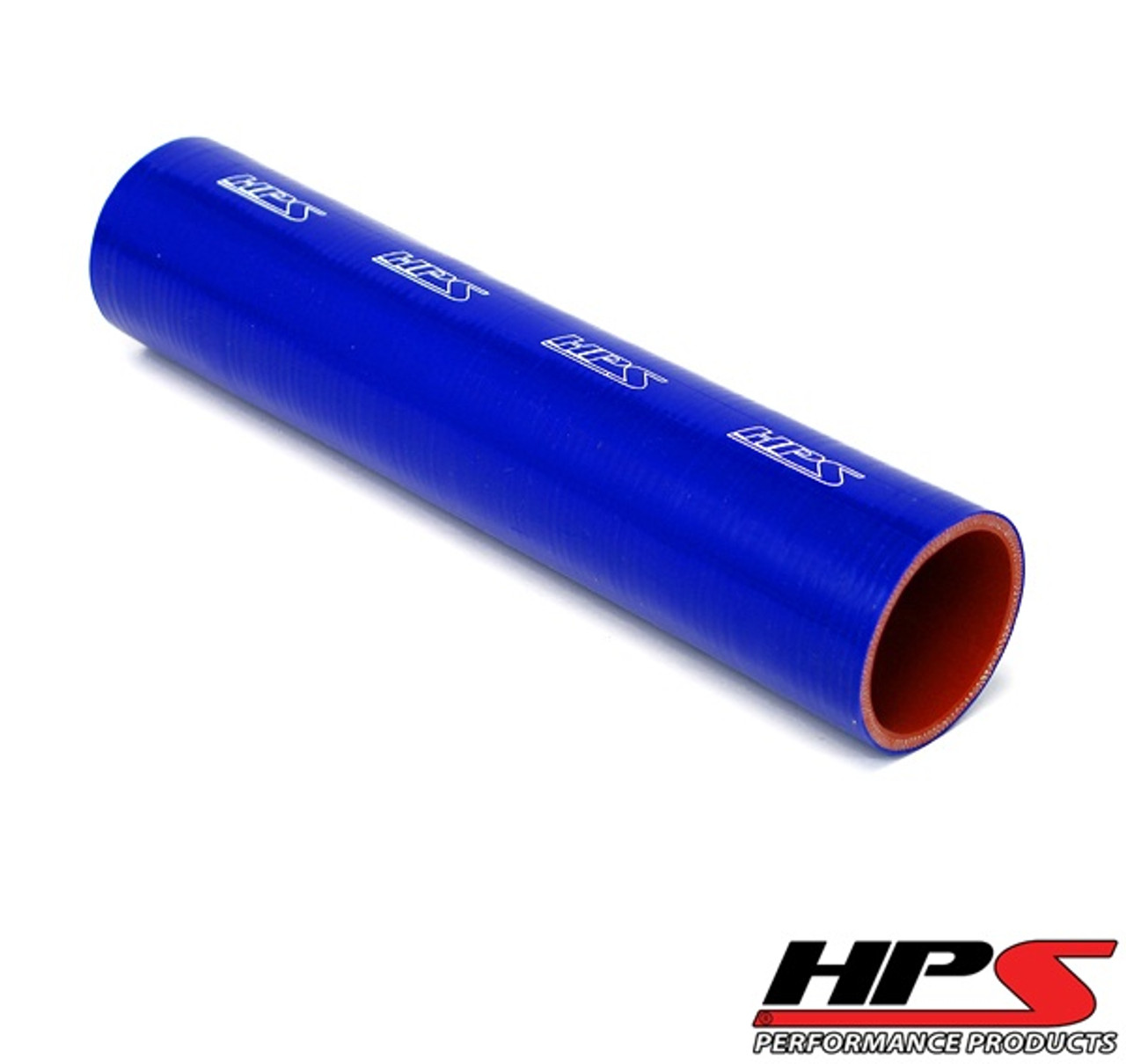 HPS 4 Ply Reinforced Silicone Hose Coupler - 3.5" ID - 1 Foot Long Blue