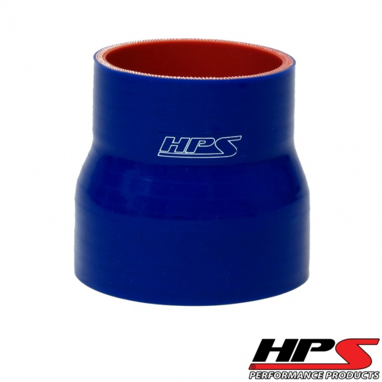 HPS 4 Ply Reinforced Straight Silicone Hose Reducer/Adapter 2.5" x 3.25" ID Blue