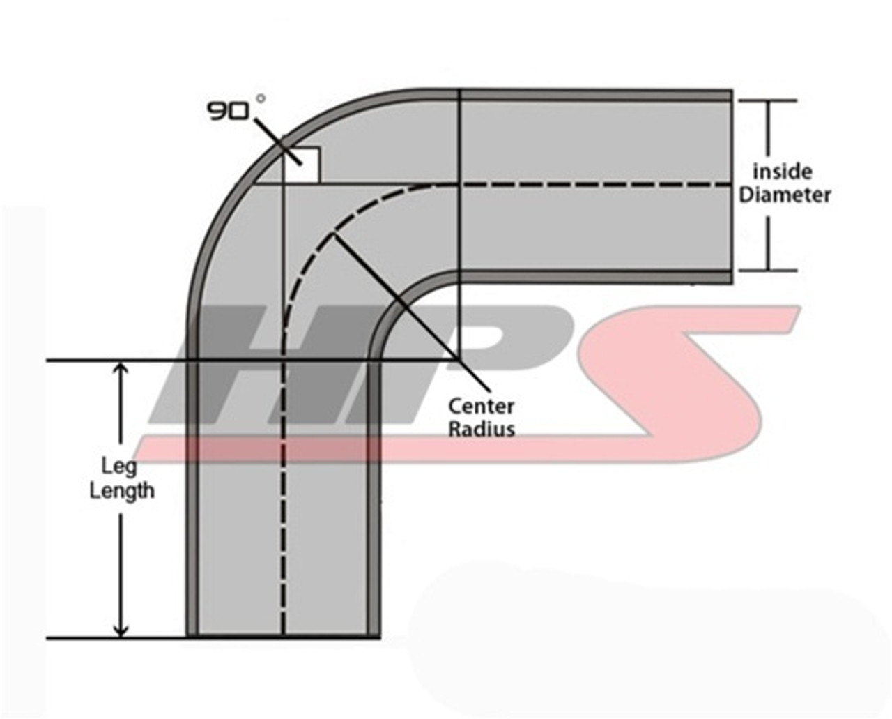 HPS 4 Ply Reinforced 90 Degree Silicone Hose Coupler 2.25" ID - 4" Leg Black HPS 4 Ply Reinforced 90 Degree Silicone Hose Coupler 2.25" ID - 4" Leg Black