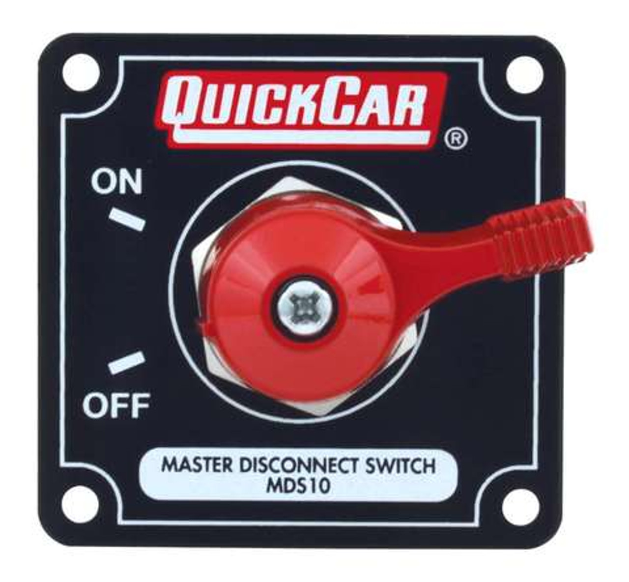 QuickCar 55-010 Battery Disconnect Switch - 125 Amp Continuous With Black Panel
