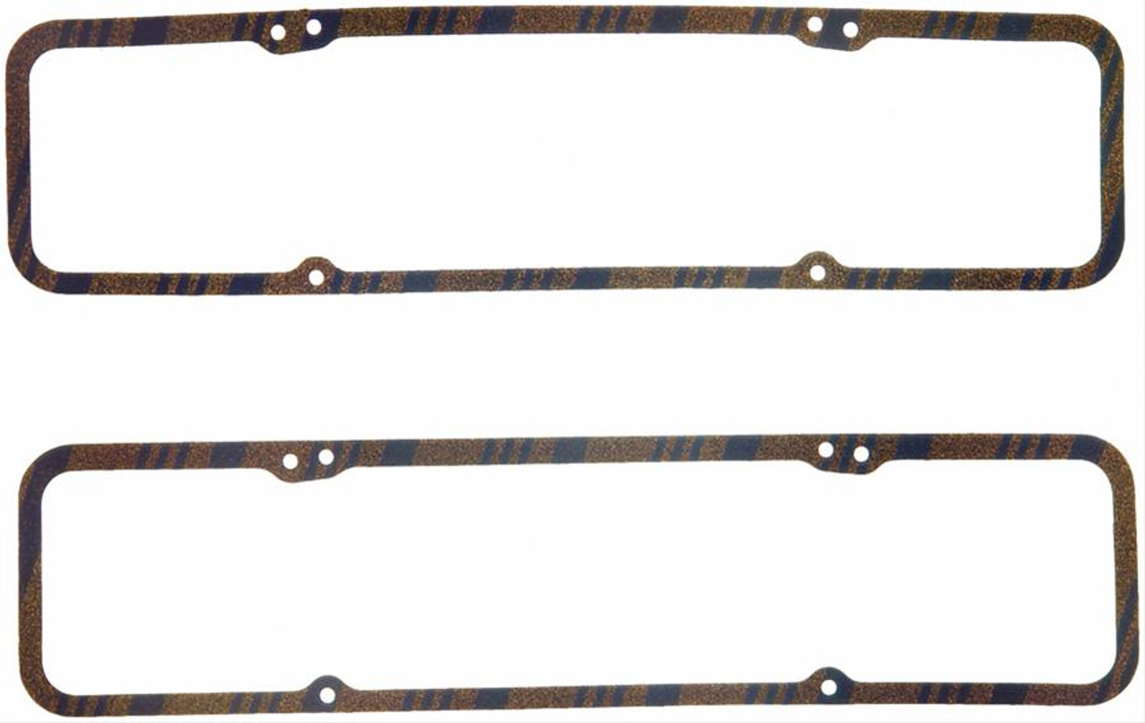 FelPro 1604 Valve Cover Gaskets Small Block Chevy Perimeter Bolt - Cork - 5/16"