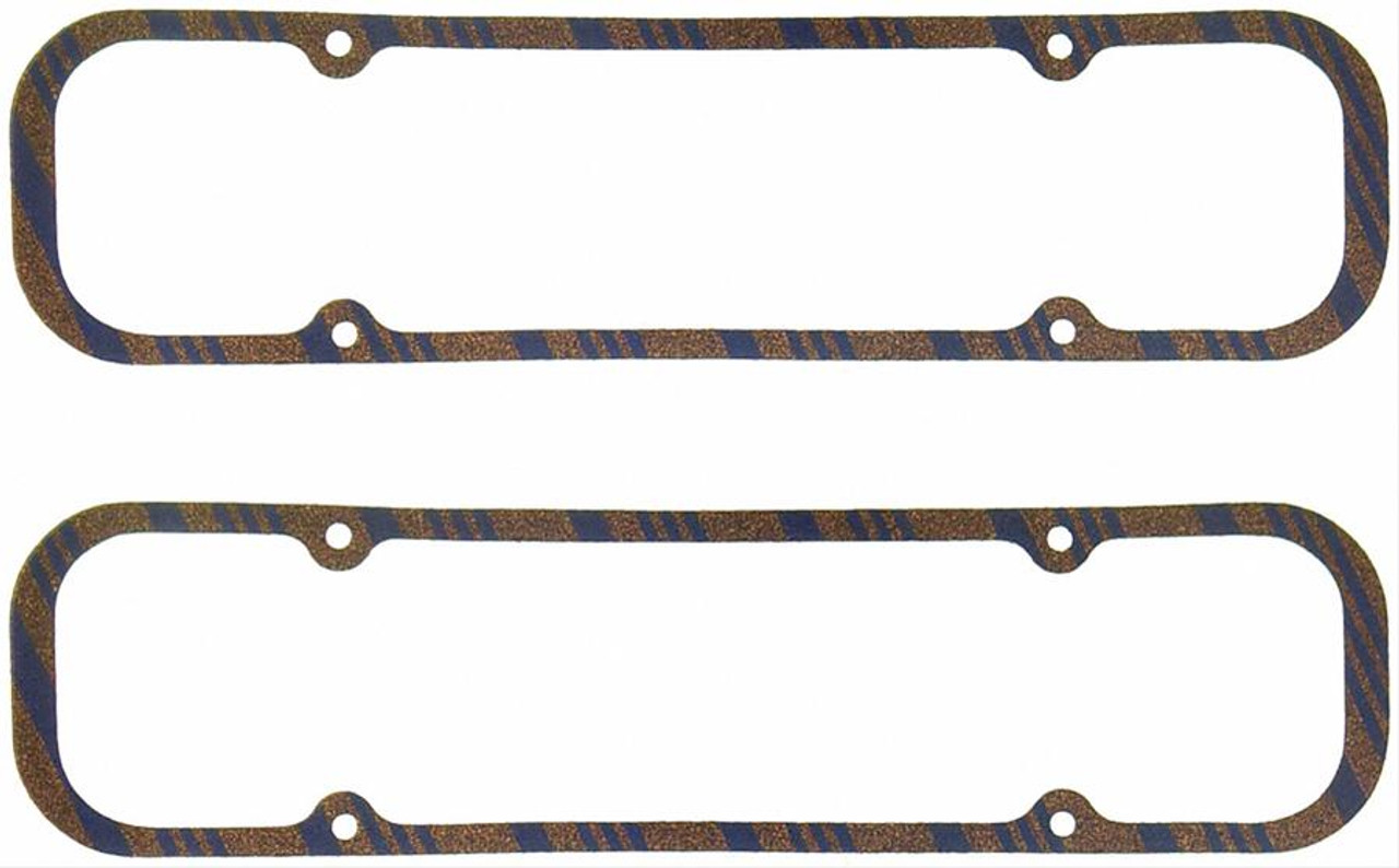 FelPro 1627 Valve Cover Gaskets - Pontiac V8 Engines - 1/4" Thick - Cork