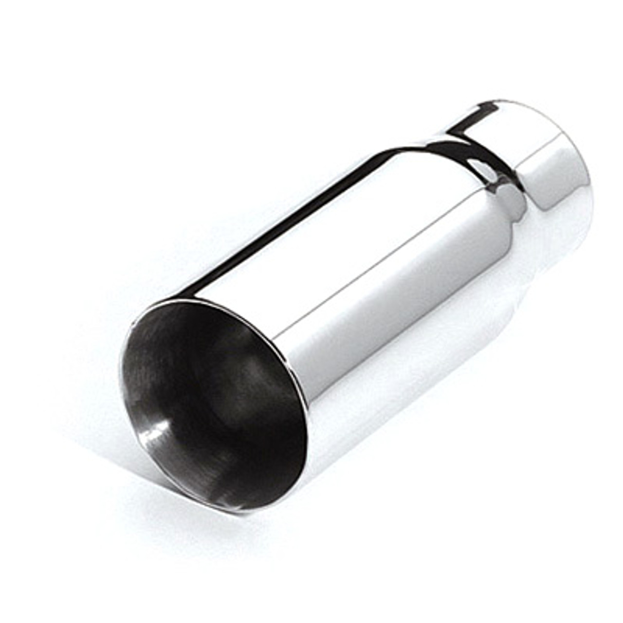 ETC DT-009 Stainless Exhaust Tip Dual Wall Straight 2.25" Inlet 3" Outlet  7" L