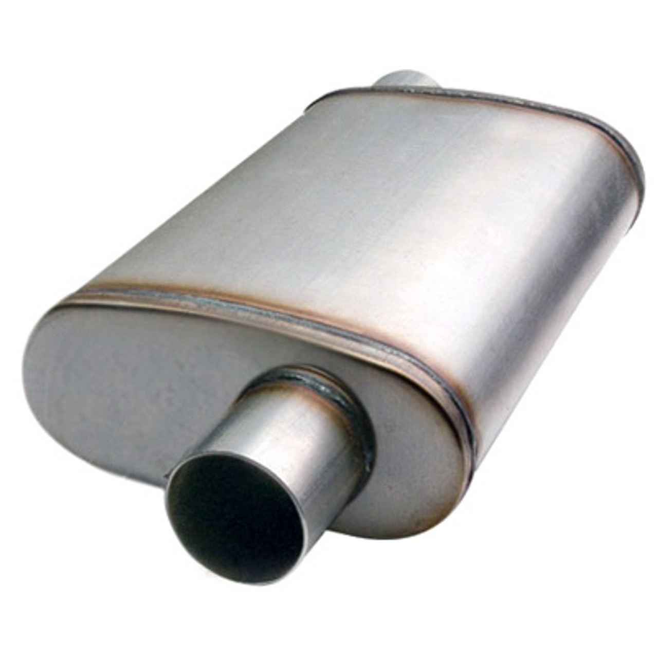 ETC 49225 Performance Muffler - Stainless - Offset/Center - 2.25" In/Out