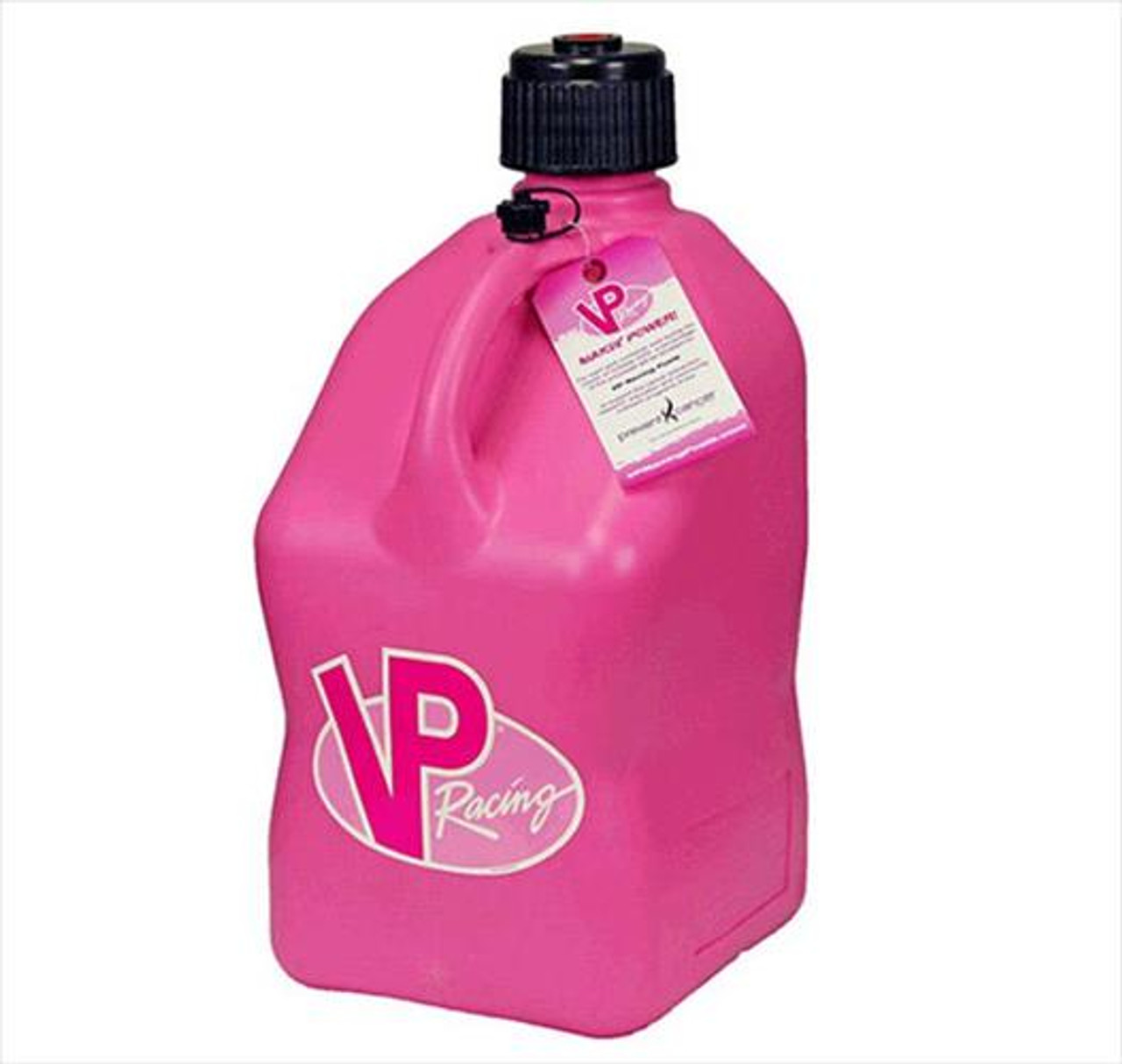 VP Racing Fuel 3812 Plastic Square Fuel Jug - Pink - 5 Gallon Capacity