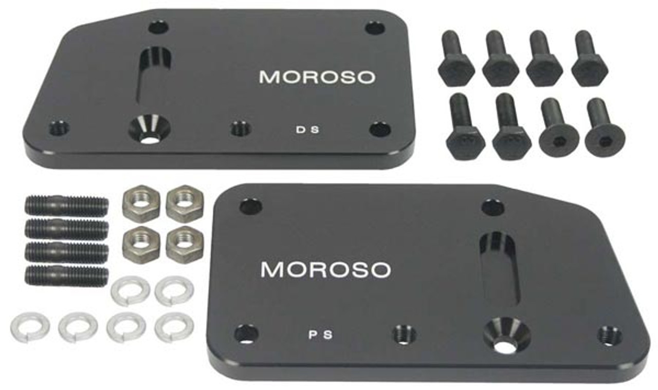 Moroso 62555 Motor Mount Adapter Plates - Adapts LS Engines to SBC/BBC Mounts