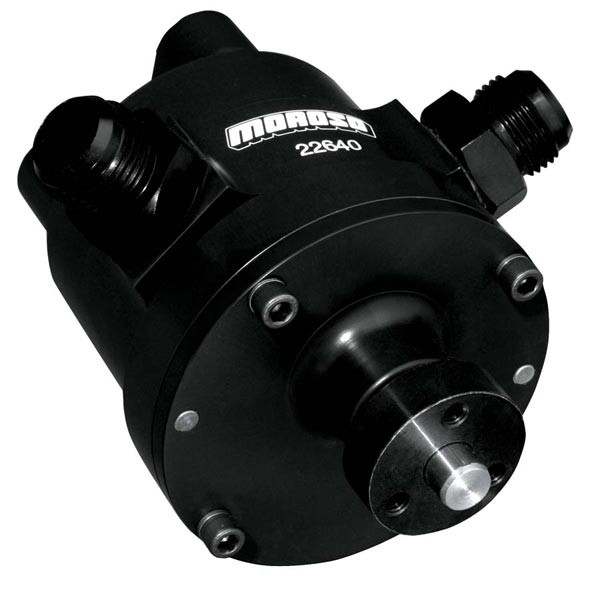 Moroso 22640 3-Vane Original Style Vacuum Pump - Black - Aluminum