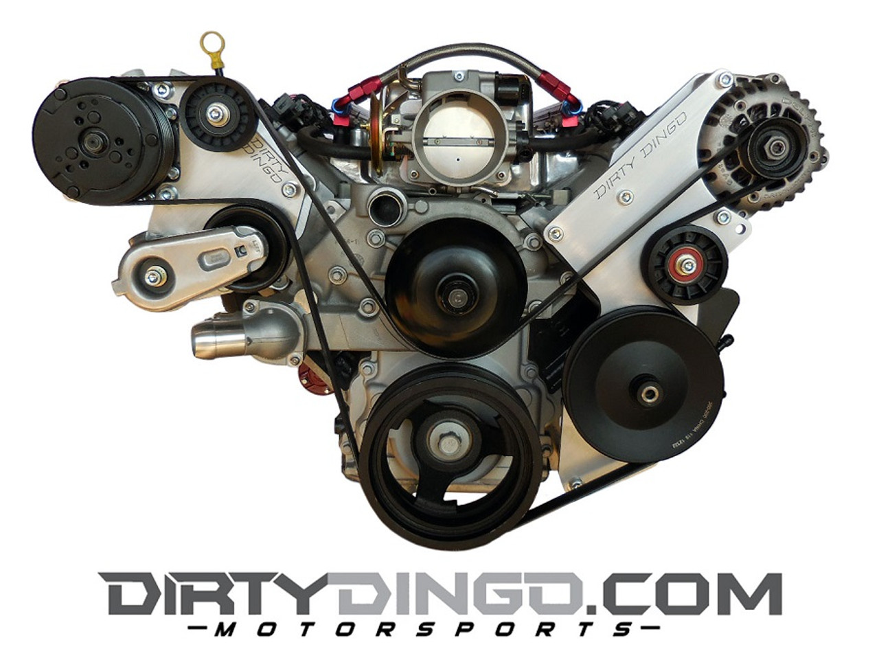 Dirty Dingo Alternator/Power Steering & Sanden AC Bracket GM LSx Truck Engines