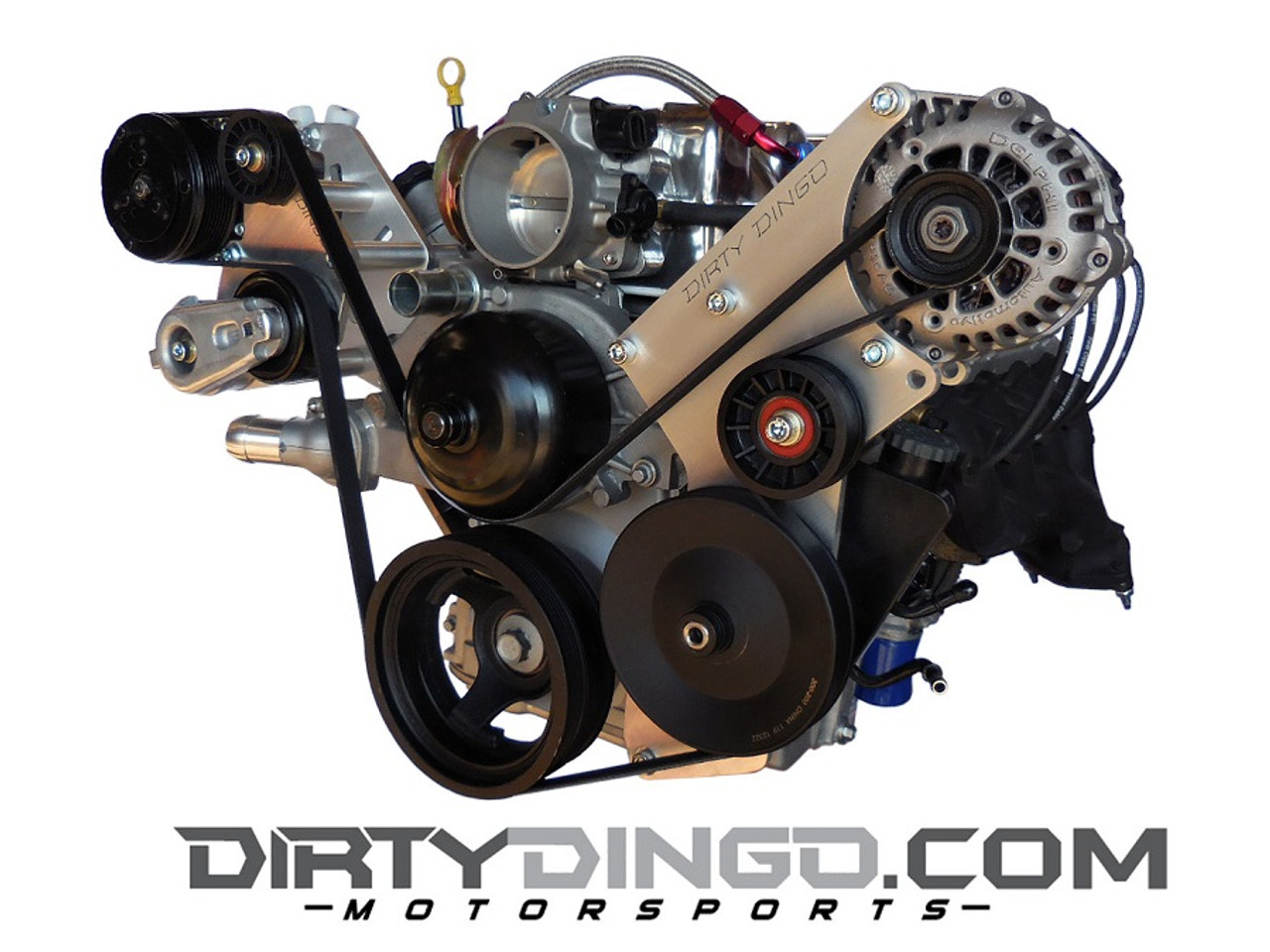 Dirty Dingo Alternator/Power Steering & Sanden AC Bracket GM LSx Truck Engines