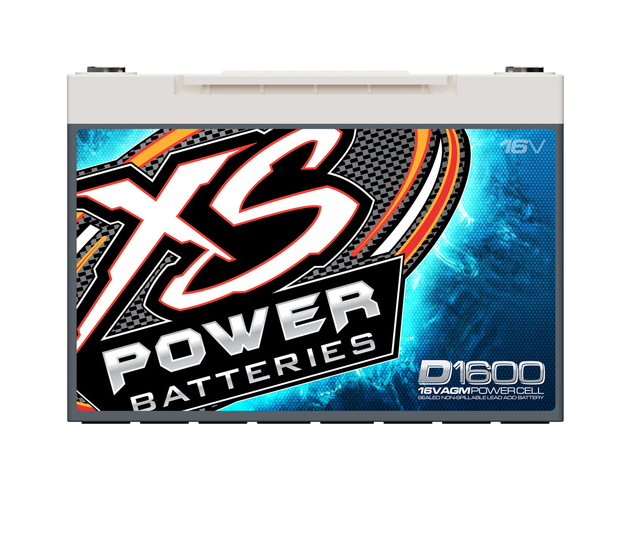 XS Power D1600 16V AGM Starting Battery, Max Amps 2,400A CA: 775A