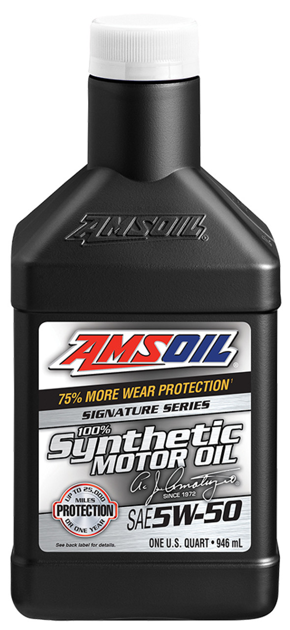 AMSOIL Signature Series 5W-50 Synthetic Motor Oil (Quart)