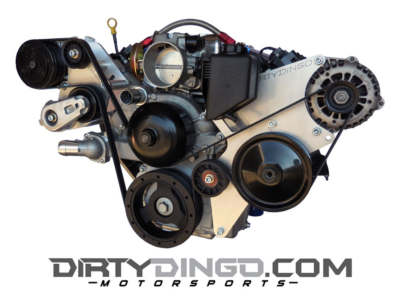 Dirty Dingo Alternator/Power Steering/Sanden AC Bracket 98-02 Camaro/Firebird LS