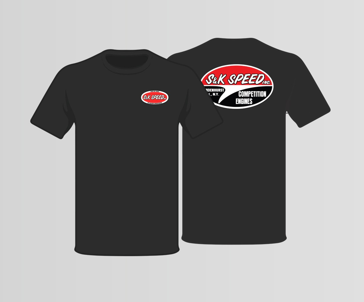 SK Speed T Shirt - Competition Engines - Black - Extra Large (XL)