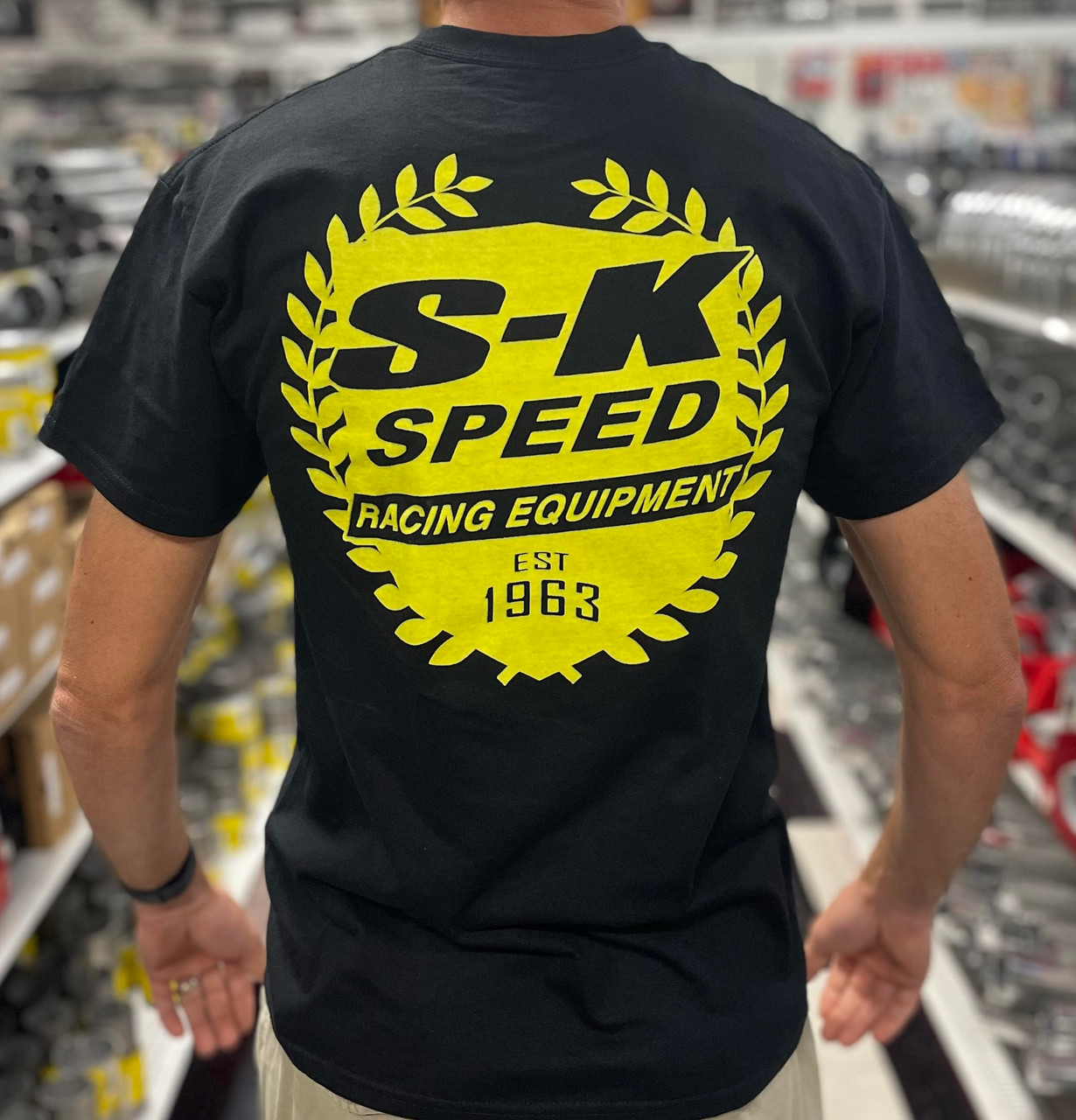 SK Speed T Shirt - Black - SK 60th Anniversary Crest - Large