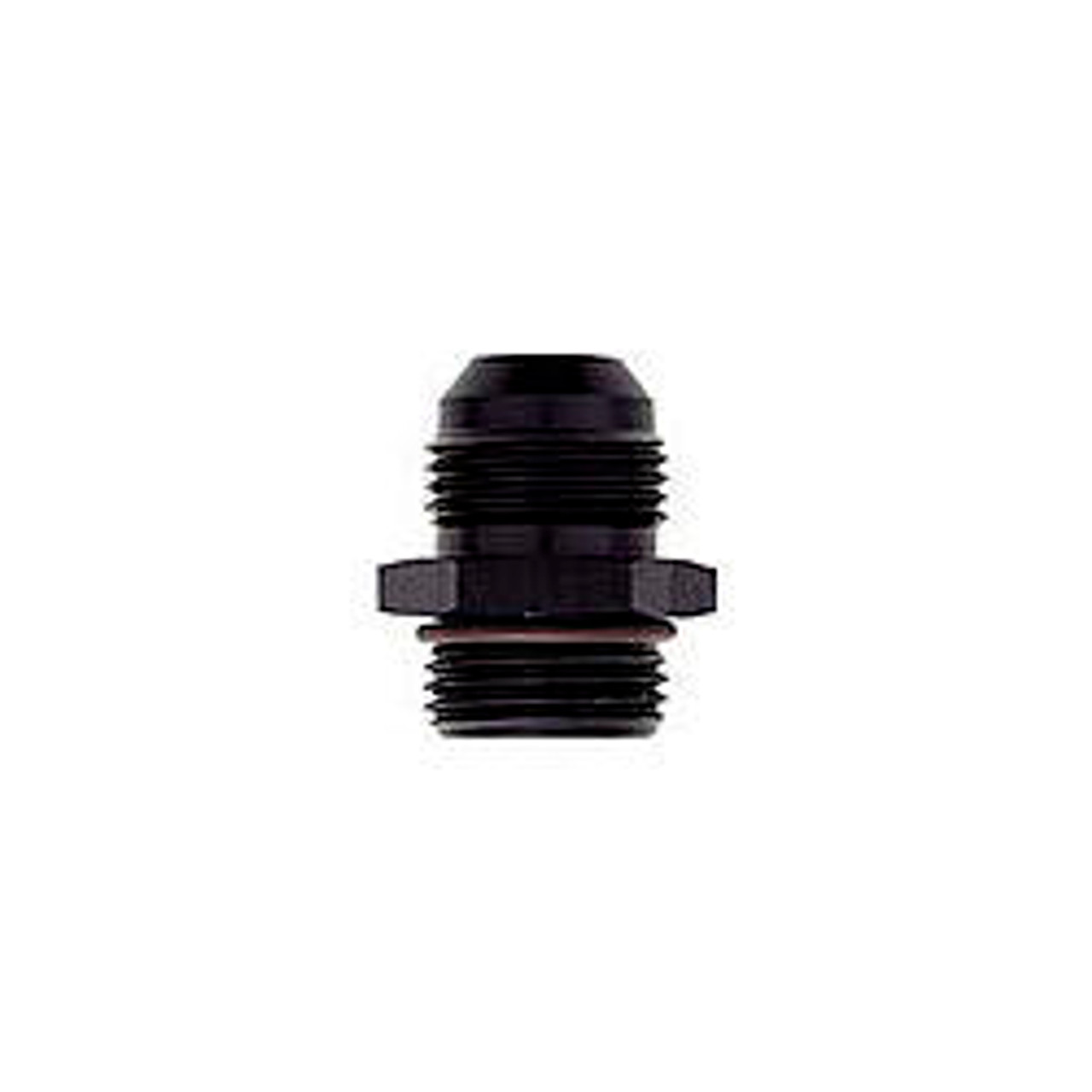 XRP 980006 -6AN ORB to -6AN Male Flare Adapter - Black Anodized Aluminum