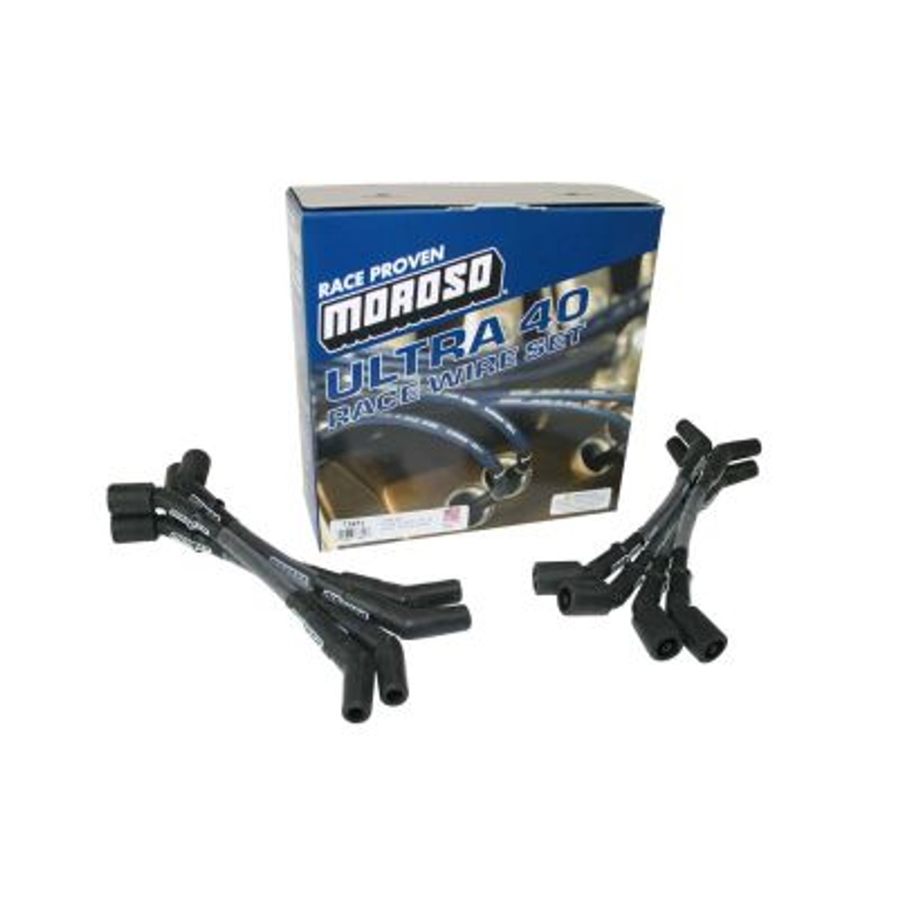 Moroso 73851 Ultra 40 Spark Plug Wires GM LS 135 Degree Boots - Black