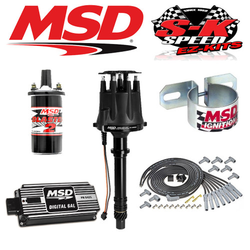 MSD BLACK 90013 Ignition Kit Digital 6AL/Distributor/Wires/Coil Big Block Chevy