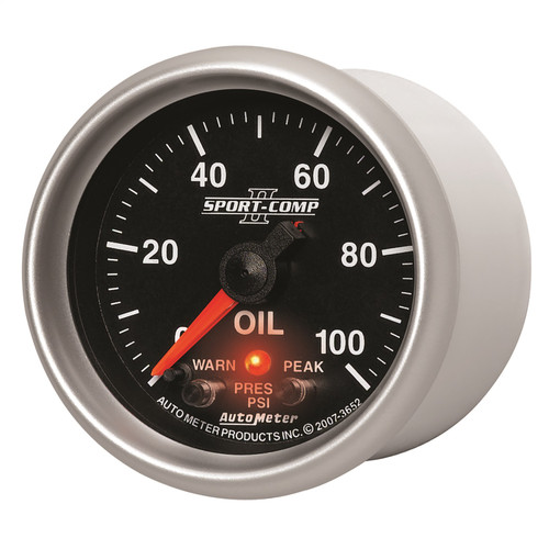 AutoMeter 3652 Sport-Comp II Electric Oil Pressure Gauge