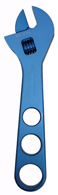 Proform 67727 Billet Aluminum Adjustable AN Wrench - 3AN - 8AN - Blue Anodized
