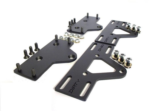 Dirty Dingo Adjustable Motor Mount Plates Chevy Small Block/Big Block 3" Travel