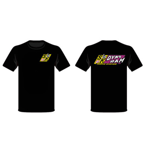 SK Speed Vintage Dyno Ram Race Engines Logo T-Shirt - Mens 2XL - Black