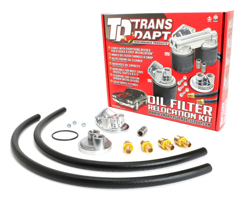 Trans-Dapt Performance Products 1113 Single Oil Filter Relocation Kit