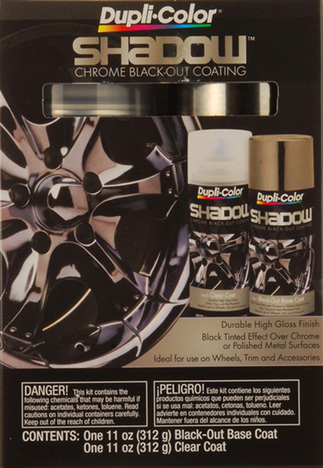 Dupli-Color Paint SHD1000 Dupli-Color Shadow Chrome Black-Out Coating Kit