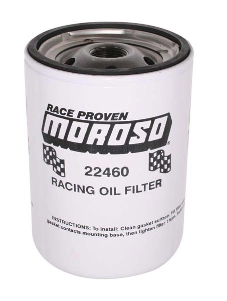 Moroso 22459 Racing Oil Filter - Chevy Short Style - 20 Micron