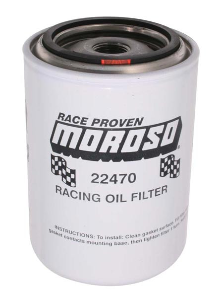 Moroso 22459 Racing Oil Filter - Chevy Short Style - 20 Micron