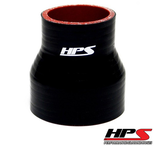 HPS 4 Ply Reinforced 90 Degree Silicone Hose Adapter 3.75 x 4 ID - Black