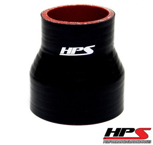 HPS 4 Ply Reinforced Straight Silicone Hose Reducer/Adapter 2.25" x 2.5" Black HPS 4 Ply Reinforced Straight Silicone Hose Reducer/Adapter 2.25" x 2.5" Black