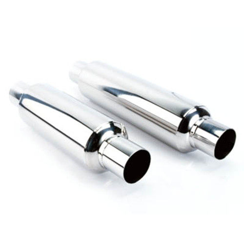 ETC RSN-254016 Polished Stainless Steel Resonator - 2.5" In/ Out - SOLD EACH ETC RSN-254016 Polished Stainless Steel Resonator - 2.5" In/ Out - SOLD EACH