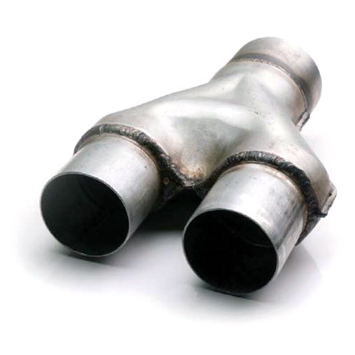 ETC AY-3030 Aluminized Y-Pipe - 3" Inlet - Dual 3" Outlets - 13" Length ETC AY-3030 Aluminized Y-Pipe - 3" Inlet - Dual 3" Outlets - 13" Length