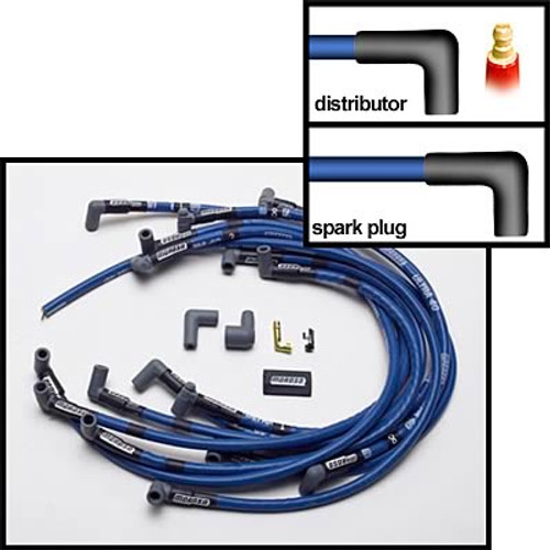 Spark Plug Wire Set - 90 Degree Plug Boots Small Block Chevy