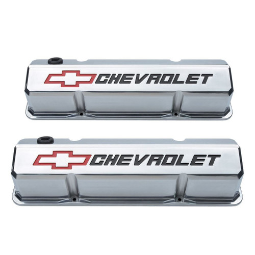 Proform 141-927 Slant Edge Valve Covers Small Block Chevy Polished Cast Aluminum Proform 141-927 Slant Edge Valve Covers Small Block Chevy Polished Cast Aluminum